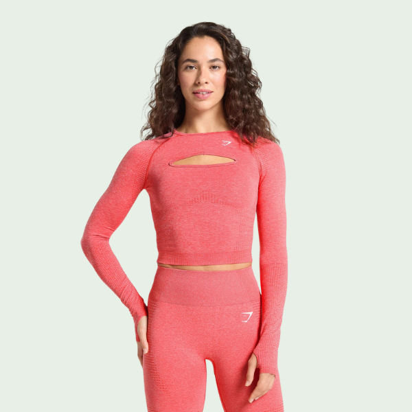 GymShark Vital Long Sleeve Cut Out Top