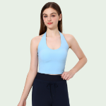 Women’s Halter Neck Yoga Bra Top Sleeveless Slimming Fitness Lightweight Comfortable Top
