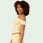 One Shoulder Capped Sleeve Top