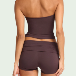 Karina Rib Short – Chocolate Brown