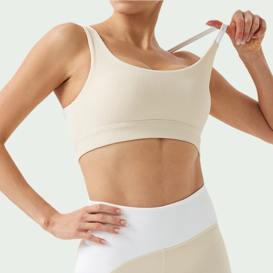 Eco-Friendly Regenerated Nylon Yoga Bra