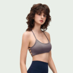 Halter Cross-Back Yoga Sports Bra activewear