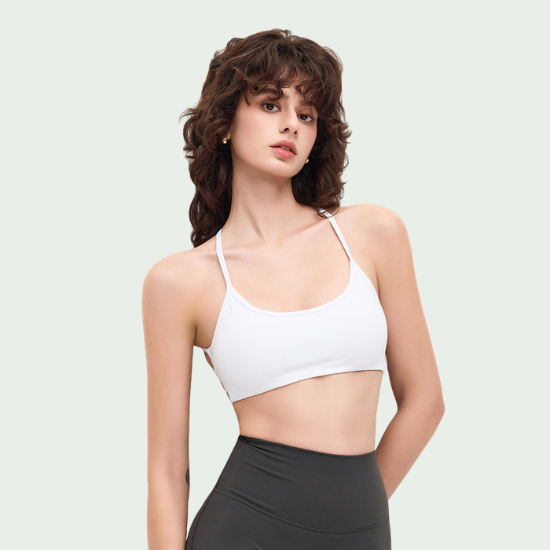 Halter Cross-Back Yoga Sports Bra activewear