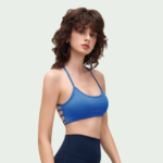 Halter Cross-Back Yoga Sports Bra activewear