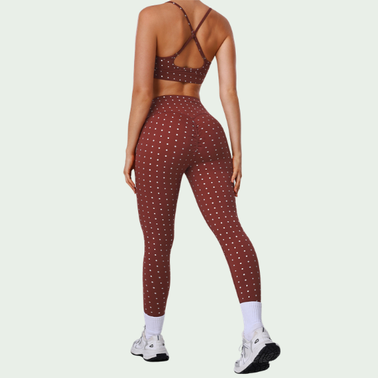 Women’s Hot  Polka Dot Yoga Suit