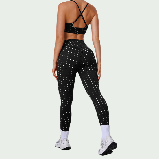 Women’s Hot  Polka Dot Yoga Suit