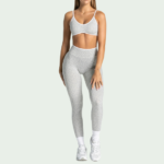 Seamless Leopard Print Yoga Bra 
