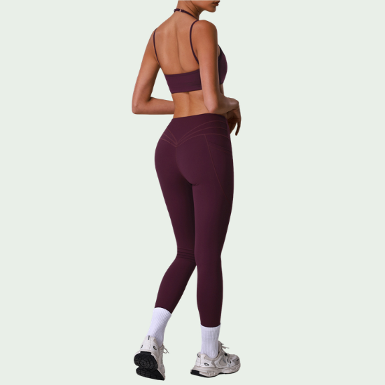 Women’s High-Elastic Naked-Feel Yoga Set
