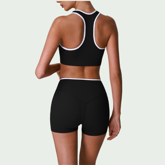 Women’s High-Waisted Hip-Lifting short Sportswear Set