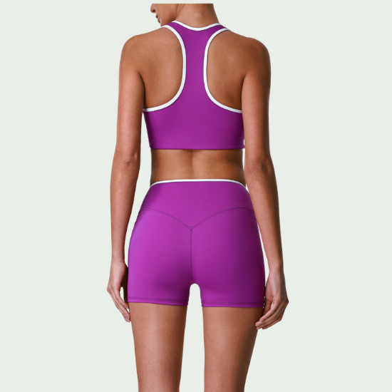 Women’s High-Waisted Hip-Lifting short Sportswear Set