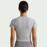 Cotton Cropped Activewear T-Shirt